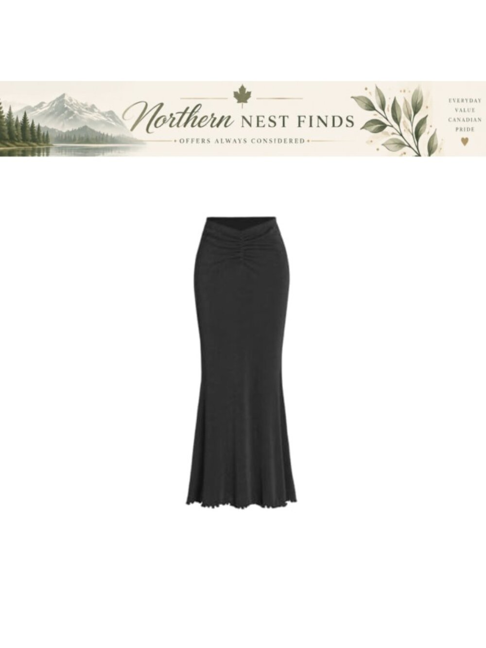 CIDER Women's Bodycon Maxi Skirt High Waist Polyester Spandex Date Night